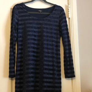 Navy and Gold Bodycon Dress